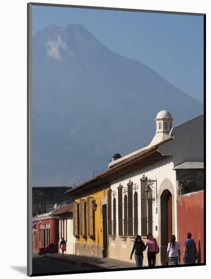 Colonial Buildings and Volcan De Agua, Antigua, Guatemala, Central America-Sergio Pitamitz-Mounted Photographic Print