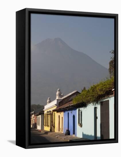 Colonial Buildings and Volcan De Agua, Antigua, Guatemala-Sergio Pitamitz-Framed Stretched Canvas