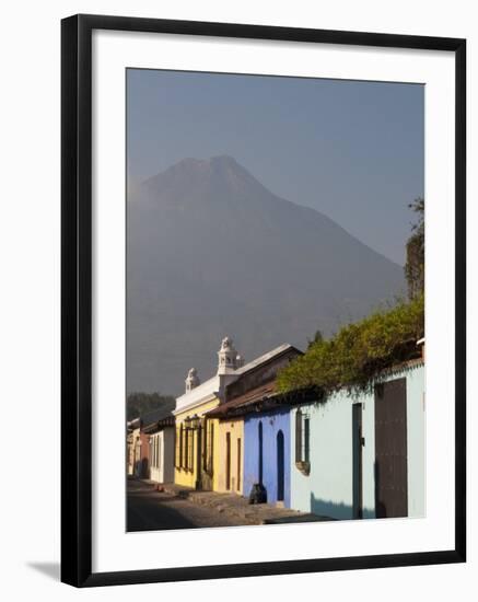 Colonial Buildings and Volcan De Agua, Antigua, Guatemala-Sergio Pitamitz-Framed Photographic Print