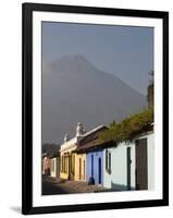 Colonial Buildings and Volcan De Agua, Antigua, Guatemala-Sergio Pitamitz-Framed Photographic Print
