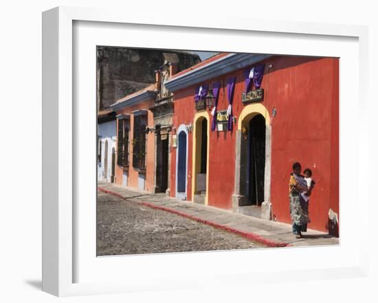 Colonial Buildings, Antigua, Guatemala, Central America-Sergio Pitamitz-Framed Photographic Print