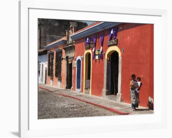 Colonial Buildings, Antigua, Guatemala, Central America-Sergio Pitamitz-Framed Photographic Print