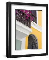 Colonial Buildings in Old City of San Juan, Puerto Rico Island, West Indies, USA, Central America-Richard Cummins-Framed Photographic Print