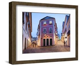 Colonial Centre at Dusk, Pelourinho, Salvador, Bahia, Brazil-Peter Adams-Framed Photographic Print