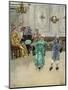 Colonial Children Learning to Dance the Minuet-null-Mounted Giclee Print