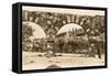 Colonial Church Seen through Old Bridge, Mexico-null-Framed Stretched Canvas