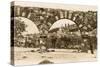 Colonial Church Seen through Old Bridge, Mexico-null-Stretched Canvas