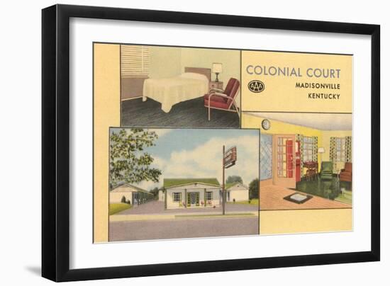 Colonial Court, Madisonville, Kentucky-null-Framed Art Print