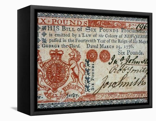 Colonial Currency, 1776-null-Framed Stretched Canvas