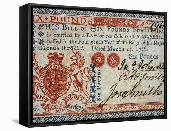 Colonial Currency, 1776-null-Framed Stretched Canvas