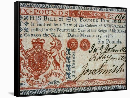 Colonial Currency, 1776-null-Framed Stretched Canvas