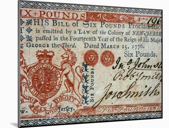 Colonial Currency, 1776-null-Mounted Premium Photographic Print