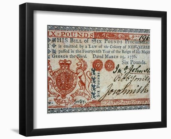 Colonial Currency, 1776-null-Framed Photographic Print