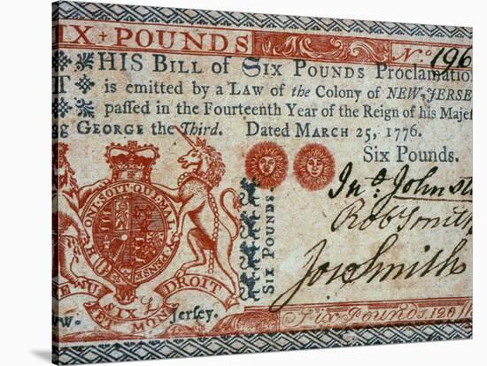 Colonial Currency, 1776-null-Stretched Canvas