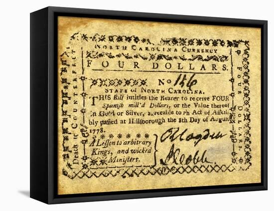 Colonial Currency-null-Framed Stretched Canvas