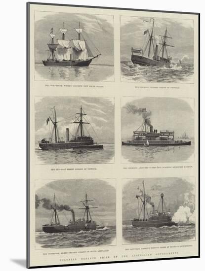Colonial Defence Ships of the Australian Governments-null-Mounted Giclee Print