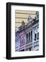 Colonial Era Architecture with Glass Office Building Behind-Stuart Black-Framed Photographic Print