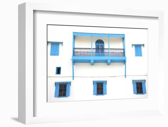 Colonial Facade, Rabat, Morocco, North Africa-Neil Farrin-Framed Photographic Print