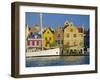 Colonial Gabled Waterfront Buildings, Willemstad, Curacao, Caribbean, West Indies-Gavin Hellier-Framed Photographic Print