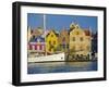 Colonial Gabled Waterfront Buildings, Willemstad, Curacao, Caribbean, West Indies-Gavin Hellier-Framed Photographic Print