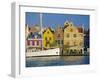 Colonial Gabled Waterfront Buildings, Willemstad, Curacao, Caribbean, West Indies-Gavin Hellier-Framed Photographic Print