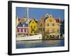 Colonial Gabled Waterfront Buildings, Willemstad, Curacao, Caribbean, West Indies-Gavin Hellier-Framed Photographic Print