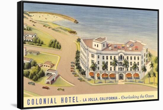 Colonial Hotel, La Jolla-null-Framed Stretched Canvas