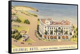 Colonial Hotel, La Jolla-null-Framed Stretched Canvas