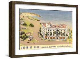 Colonial Hotel, La Jolla-null-Framed Art Print