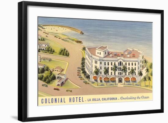Colonial Hotel, La Jolla-null-Framed Art Print
