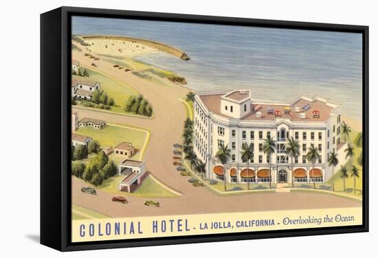 Colonial Hotel, La Jolla-null-Framed Stretched Canvas