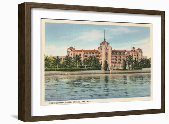 Colonial Hotel, Nassau, Bahamas-null-Framed Art Print