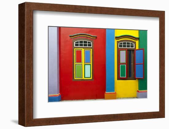 Colonial House in Singapore-null-Framed Art Print