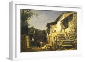 Colonial House in Sorrento, 1859-Filippo Palizzi-Framed Giclee Print