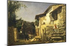 Colonial House in Sorrento, 1859-Filippo Palizzi-Mounted Giclee Print