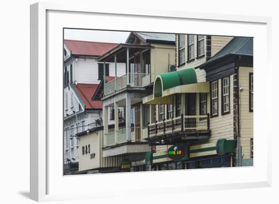 Colonial House in the Historic Center of Paramaribo (UNESCO), Suriname-Keren Su-Framed Photographic Print