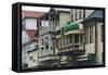 Colonial House in the Historic Center of Paramaribo (UNESCO), Suriname-Keren Su-Framed Stretched Canvas