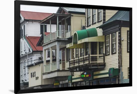 Colonial House in the Historic Center of Paramaribo (UNESCO), Suriname-Keren Su-Framed Photographic Print