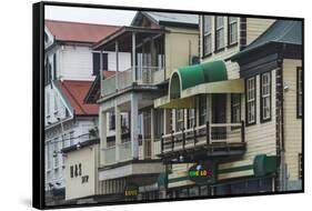 Colonial House in the Historic Center of Paramaribo (UNESCO), Suriname-Keren Su-Framed Stretched Canvas