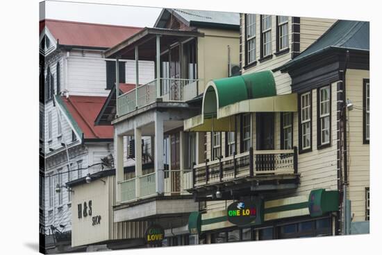 Colonial House in the Historic Center of Paramaribo (UNESCO), Suriname-Keren Su-Stretched Canvas