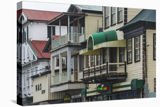 Colonial House in the Historic Center of Paramaribo (UNESCO), Suriname-Keren Su-Stretched Canvas
