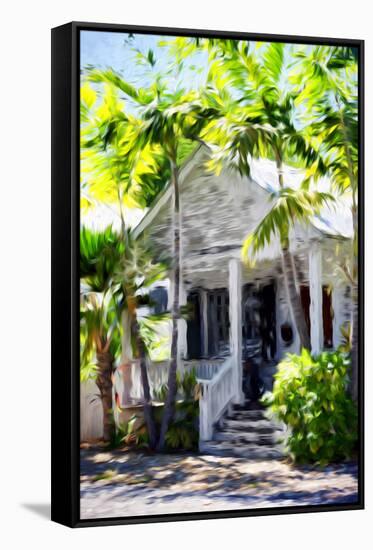 Colonial House - In the Style of Oil Painting-Philippe Hugonnard-Framed Stretched Canvas