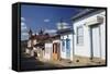 Colonial Houses and Nossa Senhora do Carmo Church, Mariana, Minas Gerais, Brazil, South America-Ian Trower-Framed Stretched Canvas