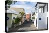 Colonial Houses in the UNESCO World Heritage Site, the Historic Town of St George, Bermuda-Michael Runkel-Stretched Canvas