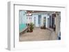 Colonial Houses on Cobbled Street, Sancti Spiritus, Sancti Spiritus Province, Cuba, West Indies-Jane Sweeney-Framed Photographic Print