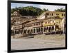 Colonial houses with balconies, Main Square, UNESCO World Heritage Site, Cusco, Peru, South America-Karol Kozlowski-Framed Photographic Print