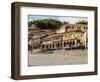 Colonial houses with balconies, Main Square, UNESCO World Heritage Site, Cusco, Peru, South America-Karol Kozlowski-Framed Photographic Print