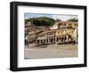 Colonial houses with balconies, Main Square, UNESCO World Heritage Site, Cusco, Peru, South America-Karol Kozlowski-Framed Photographic Print