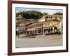 Colonial houses with balconies, Main Square, UNESCO World Heritage Site, Cusco, Peru, South America-Karol Kozlowski-Framed Photographic Print