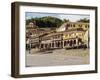 Colonial houses with balconies, Main Square, UNESCO World Heritage Site, Cusco, Peru, South America-Karol Kozlowski-Framed Photographic Print